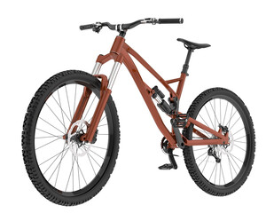 Fast bike isolated on transparent background. 3d rendering - illustration