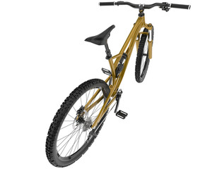 Fast bike isolated on transparent background. 3d rendering - illustration