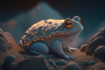 frog created using AI Generative Technology