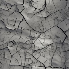Concrete With Cracked Surface. Infinite, Seamless Backgrounds. Generative AI