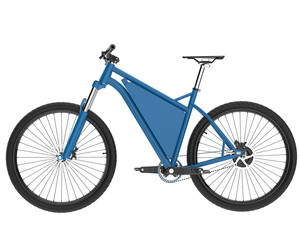 Fototapeta premium Fast bike isolated on transparent background. 3d rendering - illustration