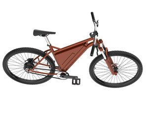 Fototapeta premium Fast bike isolated on transparent background. 3d rendering - illustration