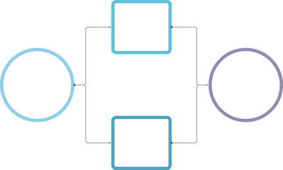 Flowchart infographic template with nodes and arrows, process diagram, organization structure template