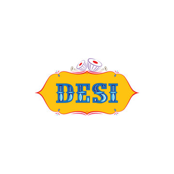 Design word typography in decorative font