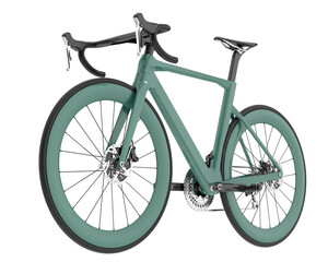 Obraz premium Fast bike isolated on transparent background. 3d rendering - illustration