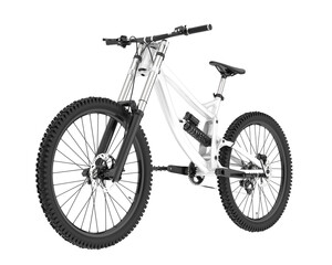 Realistic bike isolated on transparent background. 3d rendering - illustration