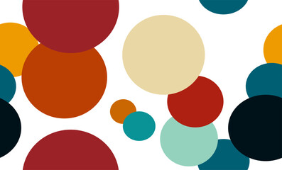 vintage color seamless repeat circle pattern, replete image, design for fabric printing
