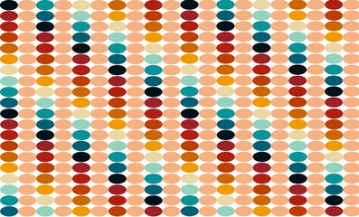 abstract background with circles, vintage color bubble repeat seamless pattern, replete image design for fabric printing , red orange blue green blue