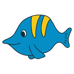 cartoon cute fish