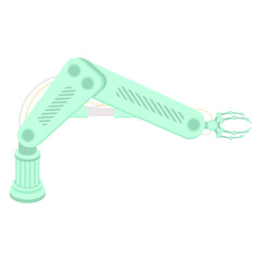 Artificial Intelligence Robot Machine Industrial Labour Factory Work Green