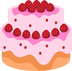 Cute Cake Illustrator