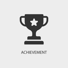Achievement vector icon illustration sign