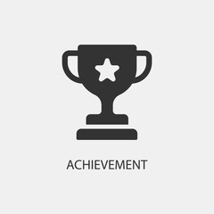 Achievement vector icon illustration sign