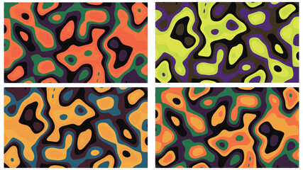 colorful abstract background with paper art shapes with paper cut shapes