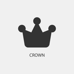 Crown vector icon illustration sign