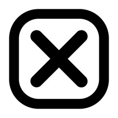 Obraz premium cancel icon