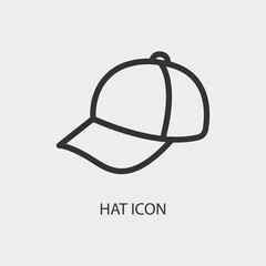 Hat vector icon illustration sign