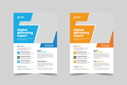Corporate flyer template design for a business proposal,Modern, advertisement, marketing, promotion