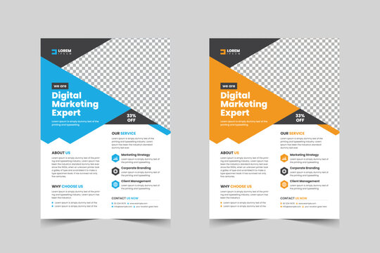 Corporate flyer template design for a business proposal,Modern, advertisement, marketing, promotion