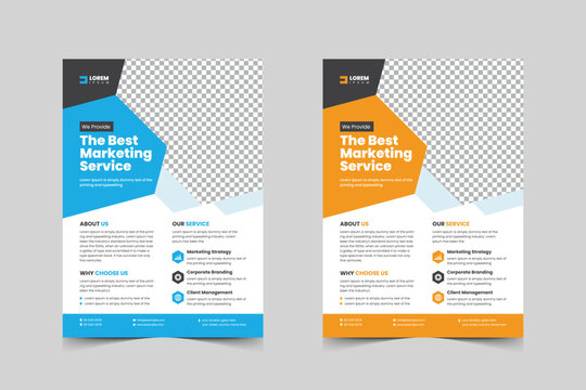Corporate flyer template design for a business proposal,Modern, advertisement, marketing, promotion