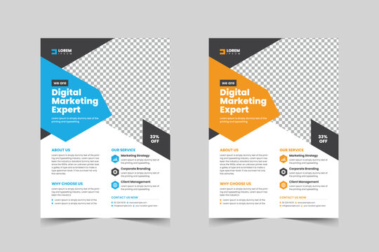 Corporate flyer template design for a business proposal,Modern, advertisement, marketing, promotion