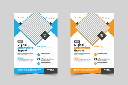 Corporate flyer template design for a business proposal,Modern, advertisement, marketing, promotion