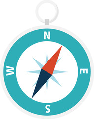 Compass Icon. Vector illustration of measuring tool.