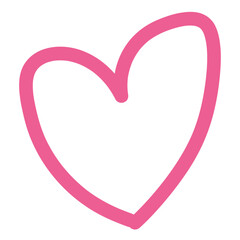 hand drawn cute heart