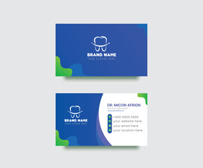 Business card design for Dental, dentist office and clinic