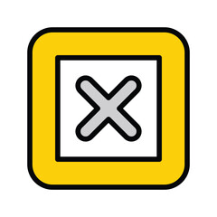 Cross  icon with white background stock illustration