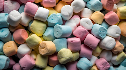 multicolored marshmallows background - obrazy, fototapety, plakaty