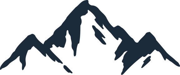 Obraz premium Adventure Mountain Flat Hand Drawn Illustration