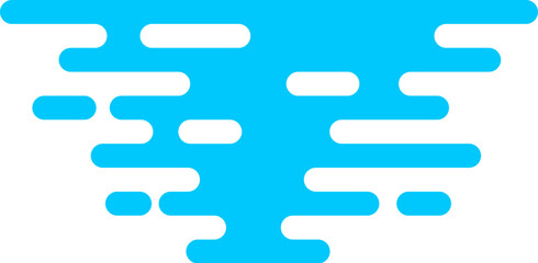 Obraz premium Adventure River Flat Hand Drawn Illustration