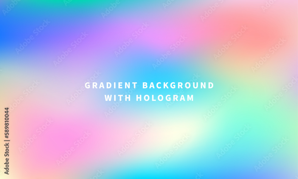 Wall mural blur gradient background. aurora glitter, blurry abstract fantasy background color combination vecto