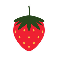 Strawberry vector. free space for text. wallpaper. background. symbol. logo.