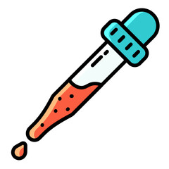 pipette dropper medical science serum icon