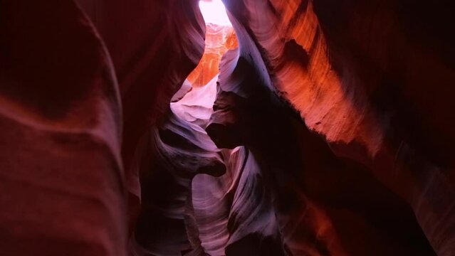 Vibrant sandstone curves of Upper Antelope Canyon, USA