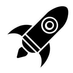 rocket fly technology astronaut icon