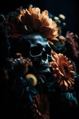 Skull flowers