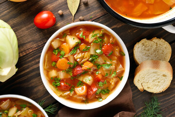 Vegetable cabbage soup