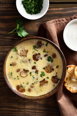 Creamy mushroom soup
