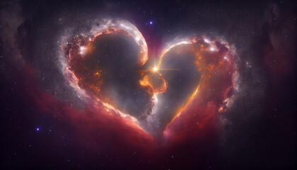 Generative AI, Cosmic Heart: A Stellar Tribute to Love in the Universe