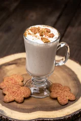 Gordijnen Holiday shake with cookies © Jeffrey Bethers/Wirestock Creators