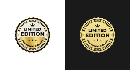 Limited edition label or Limited edition tag vector isolated in flat style. The best Limited edition label for product packaging design element. Limited edition sign vector isolated.