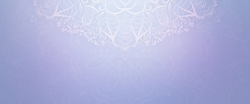 Elegant soft wedding background with mandala