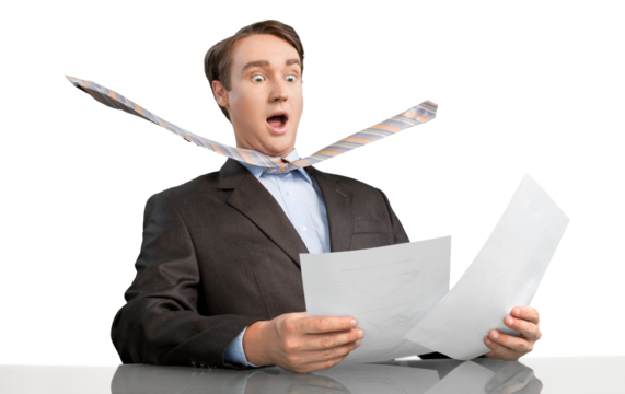 Young handsome business man isolated on white background