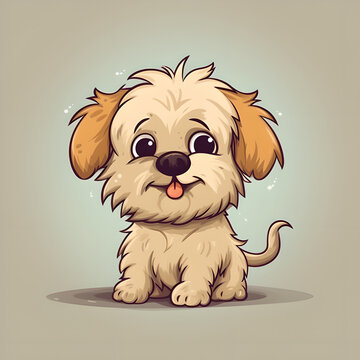 cute cartoon dog