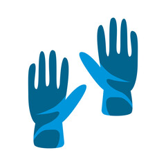 Diving gloves illustration in color cartoon style. Editable vector graphic design.