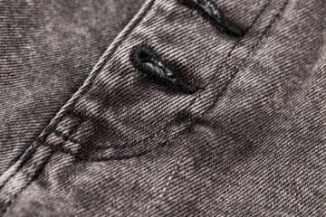 close-up of pure gray denim, close-up of jeans pants