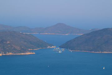 the landscape of Inner Port Shelter, hong kong 1 Dec 2013